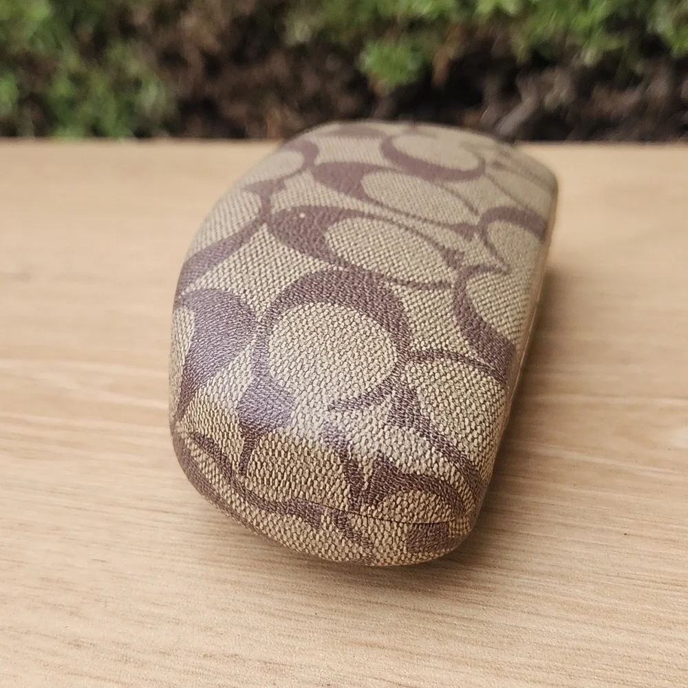 Coach Brown Monogram Hard sunglasses Case